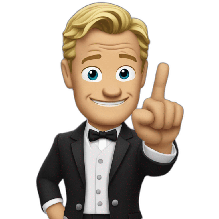 barney stinson pointing finger toward camera emoji