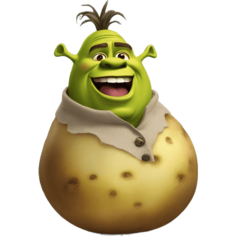 shrek in a potato emoji