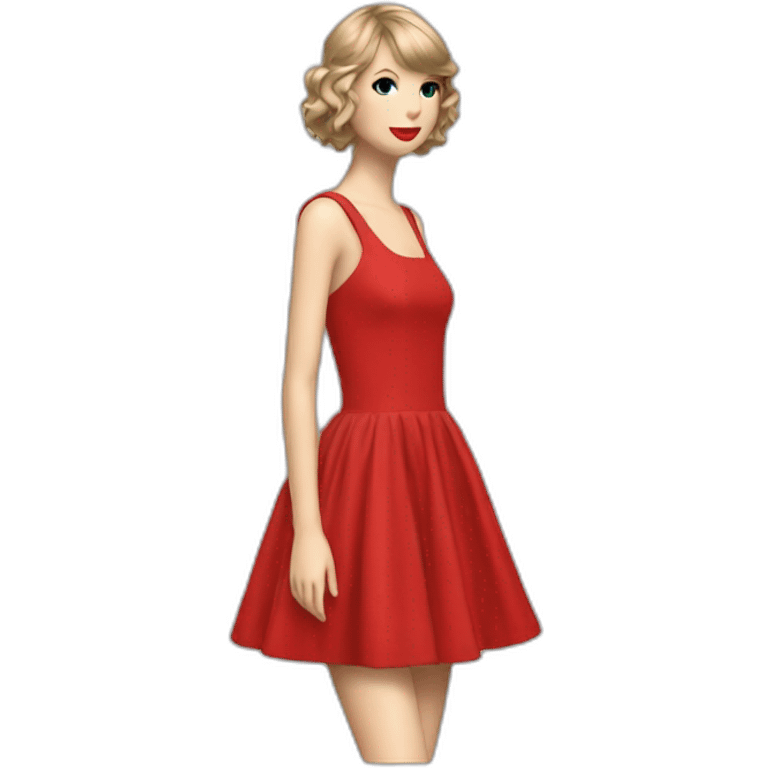 Taylor swift red dress emoji