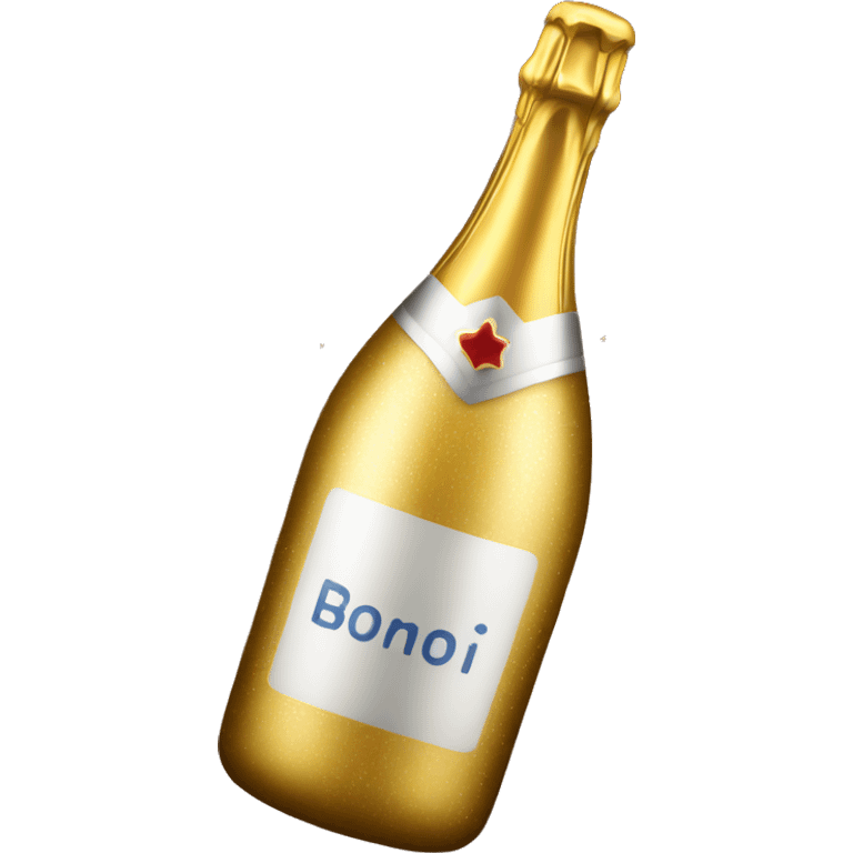 Champagne bottle with firework  emoji