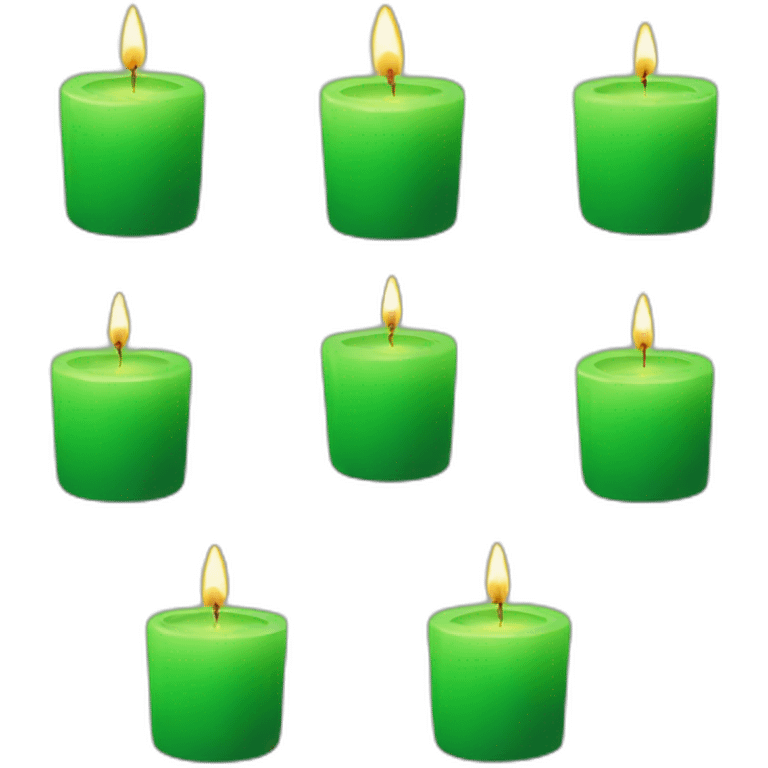 green candle emoji