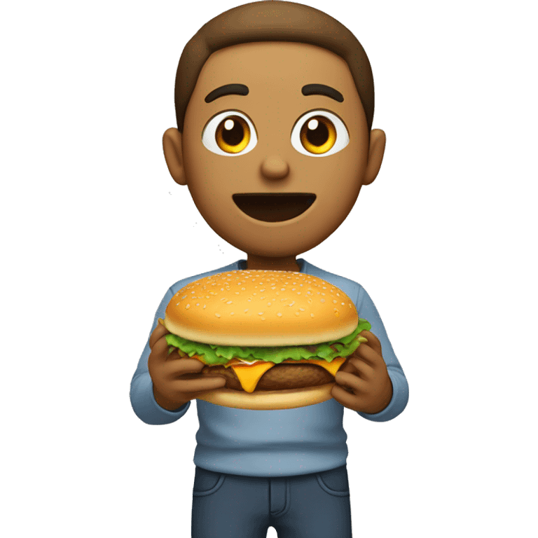 caseoh eating a burger  emoji