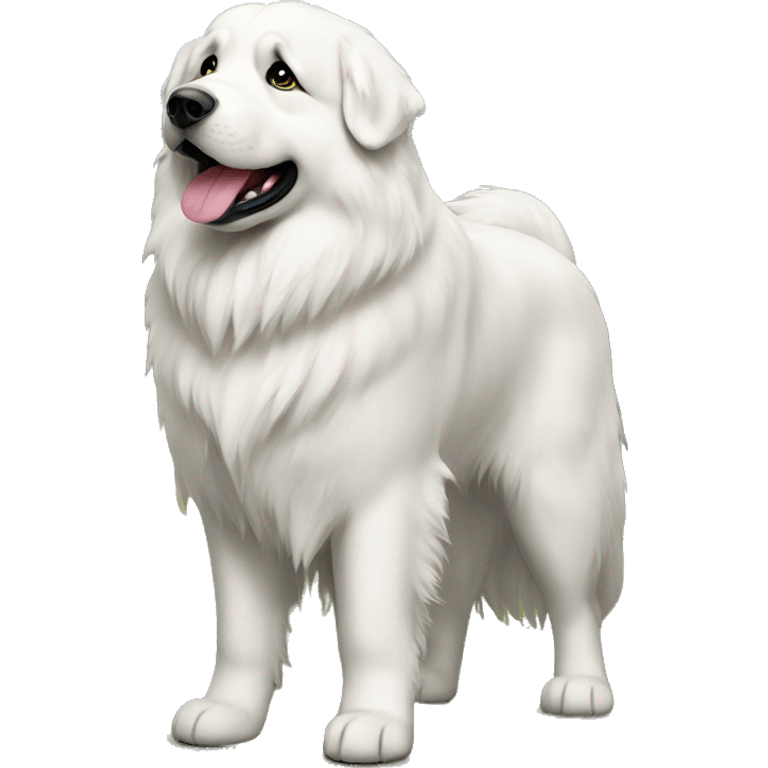 Great Pyrenees standing emoji