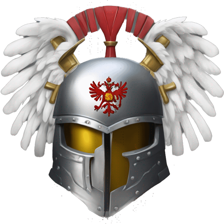 Warhammer 40000 helmet, featuring the Russian coat of arms. emoji