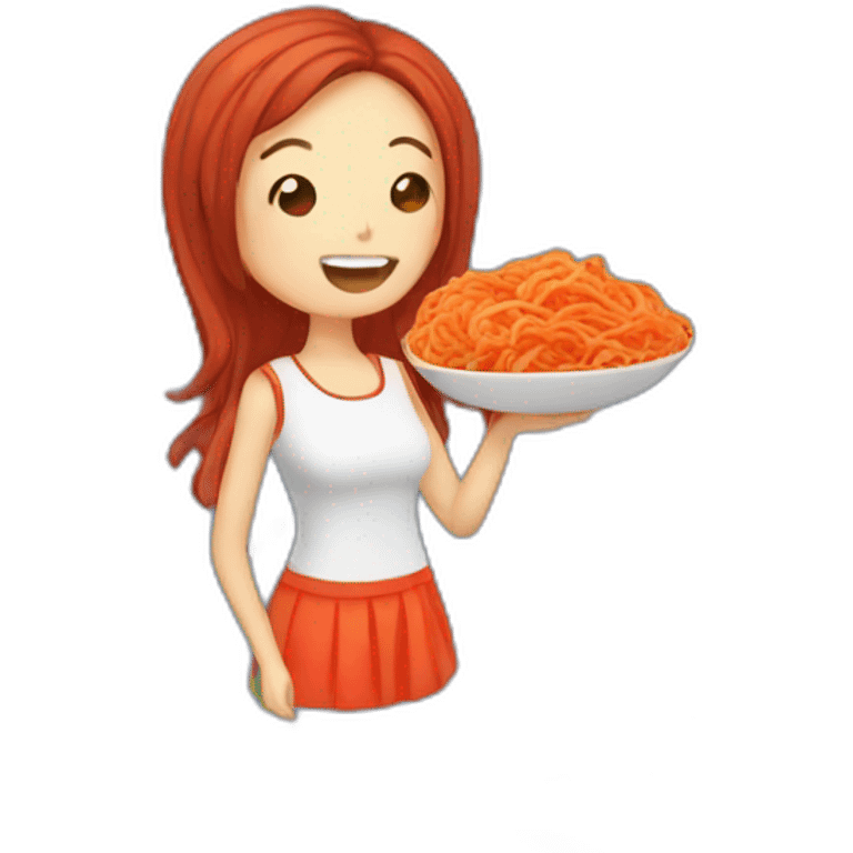 woman loves kimchi emoji