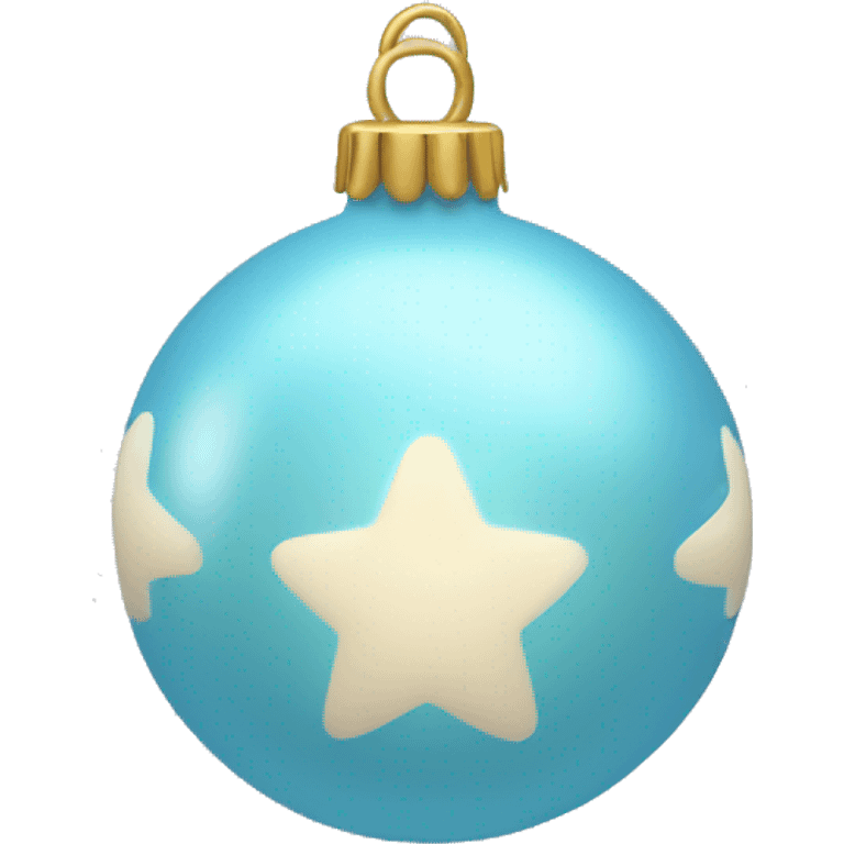 light blue ornament  emoji