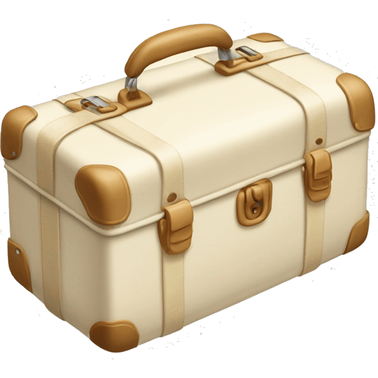 Cream colored suitcase emoji