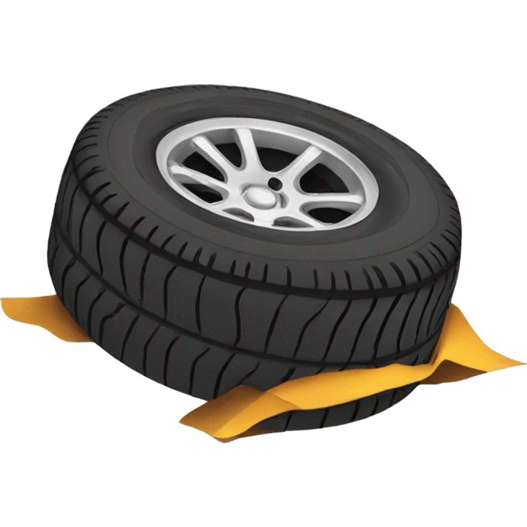 flat tire emoji