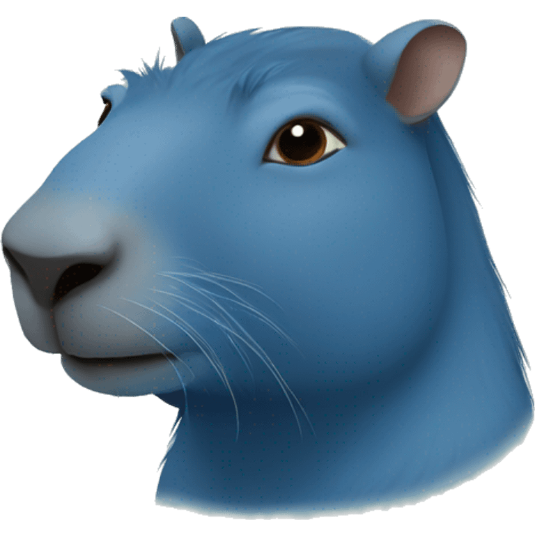 Blue capybara emoji