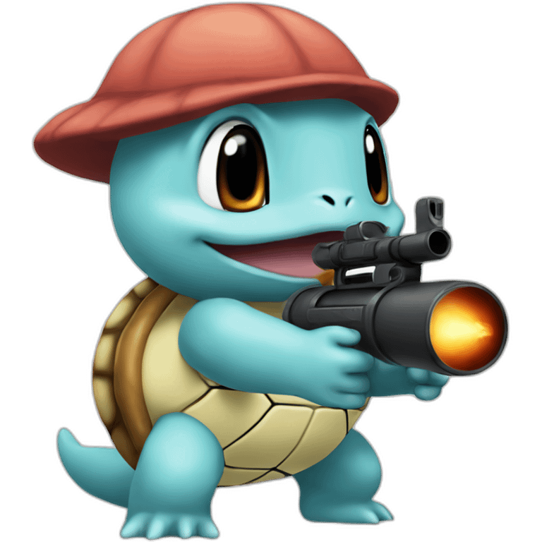 squirtle with a bazooka emoji