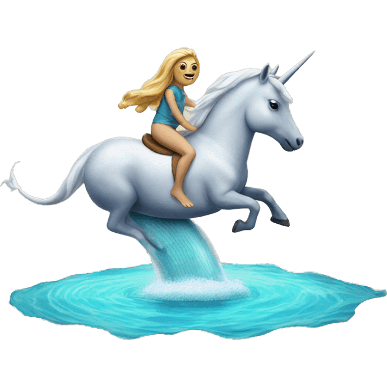 unicorn riding dolphin emoji