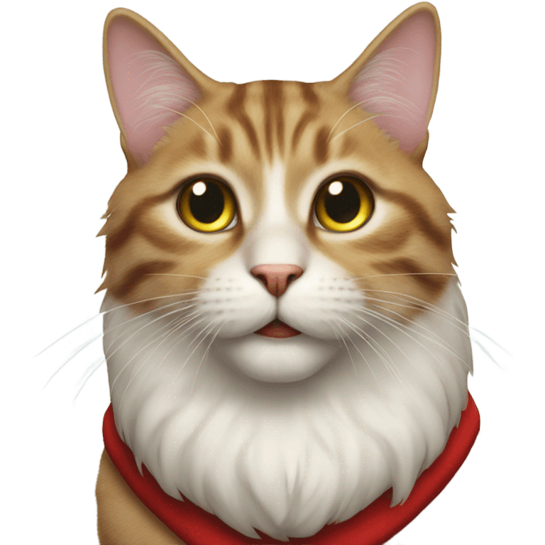 Santa cat emoji