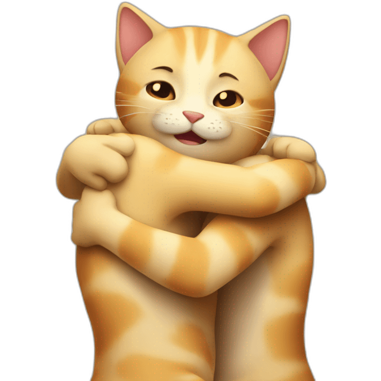 hugging cats emoji