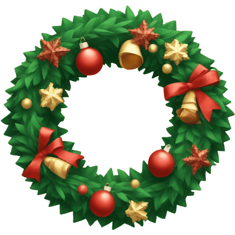 Cristmas wreath  emoji