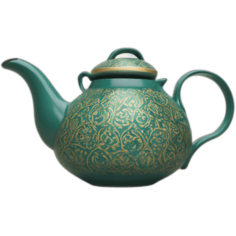 Arabic curved spout tea pot emoji