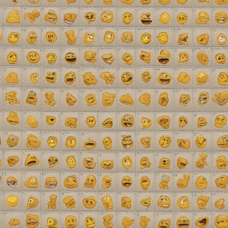 a bunch stamps emoji