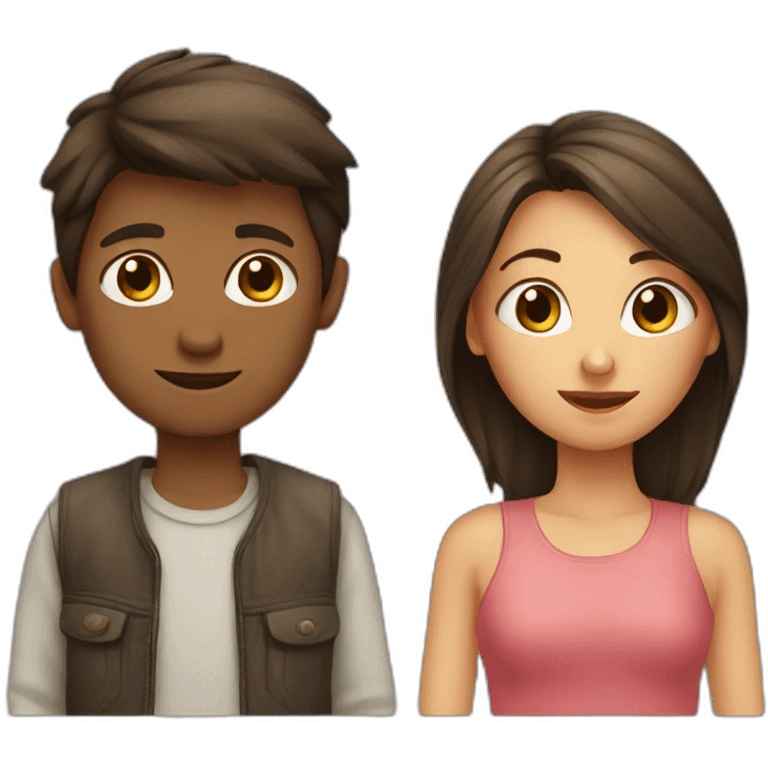 Boy and girl emoji