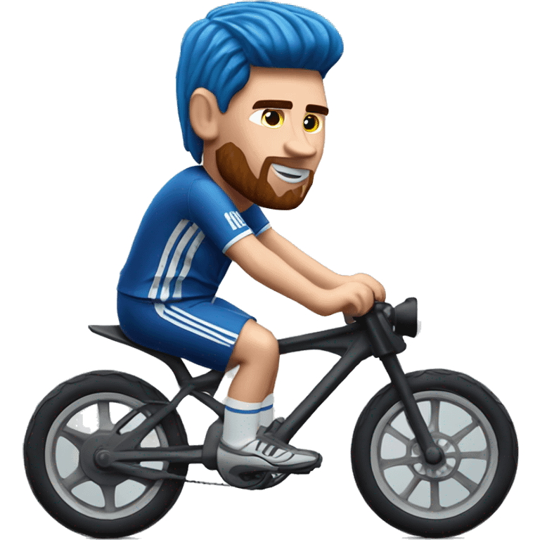 Lionel messi on bike emoji