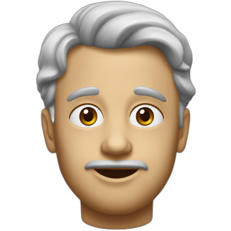 Serge buvant des smarties emoji