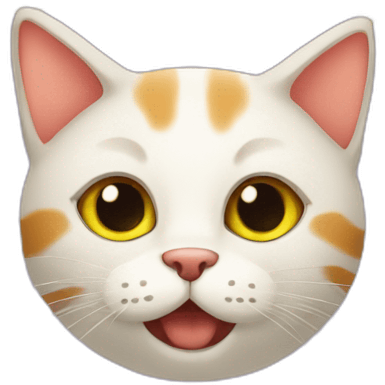 cat Happy  two eye star emoji