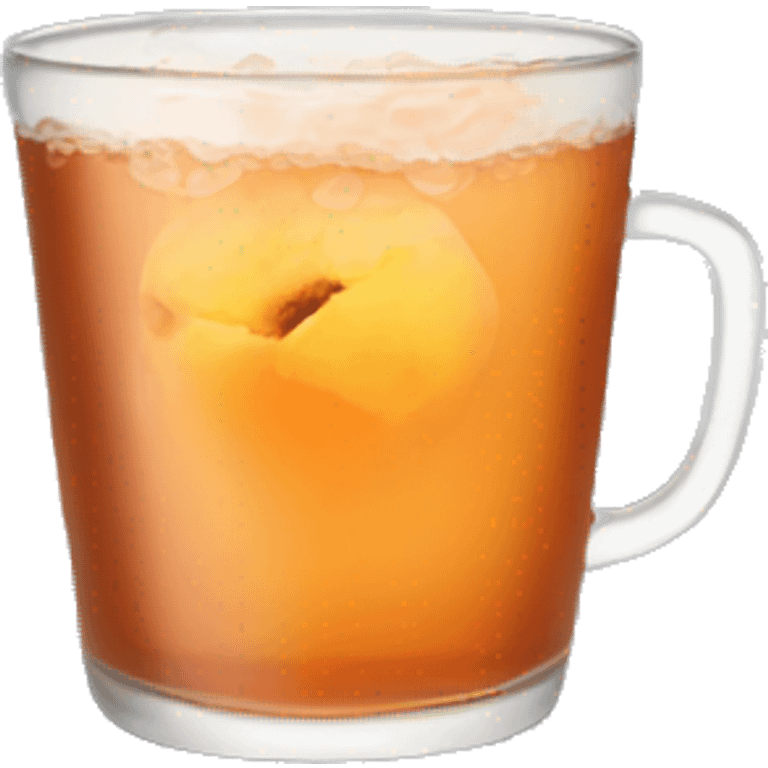 Peach tea emoji