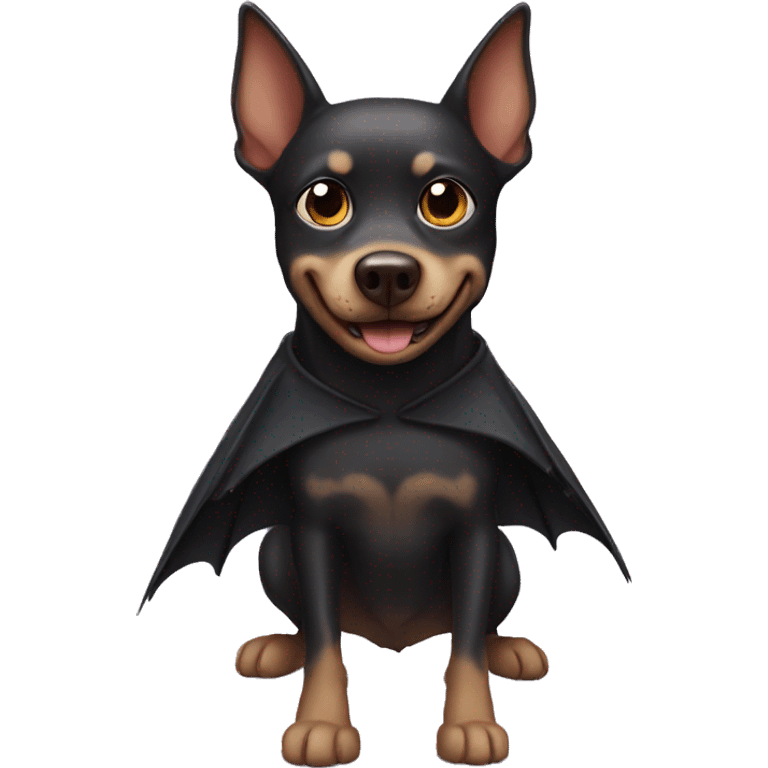 Dog looks like bat emoji