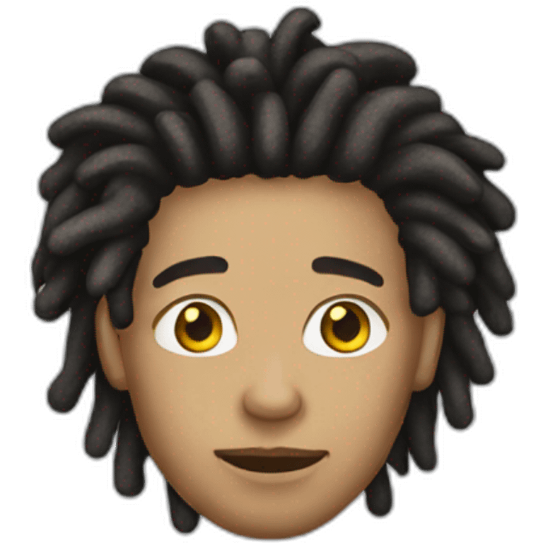 Light skin man dreadlock emoji