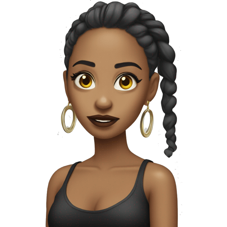 the singer bad gyal aka alba farelo emoji