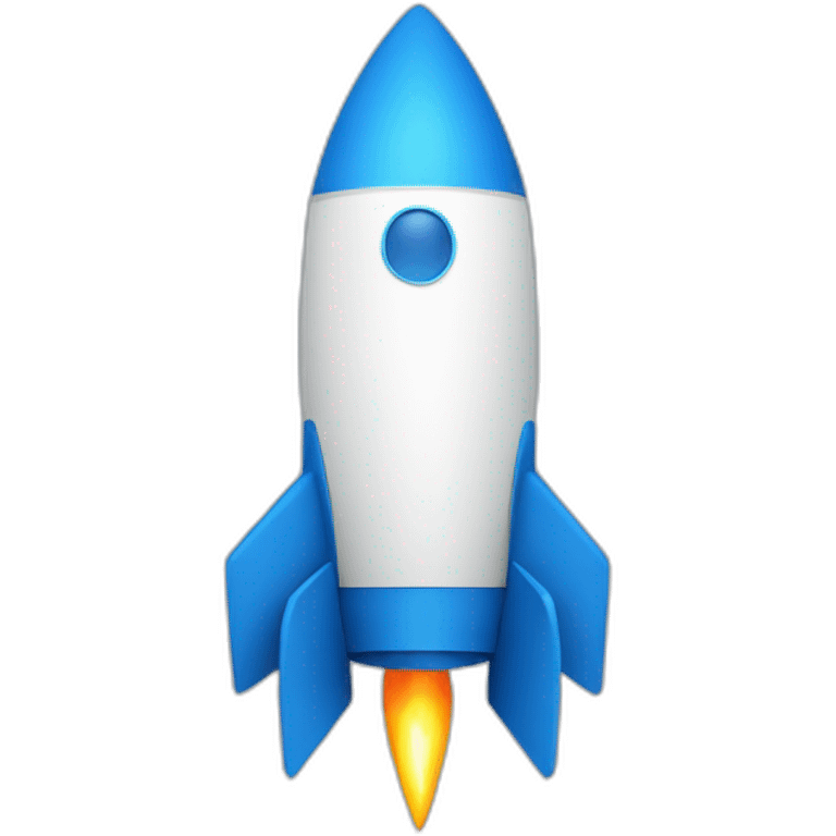 blue rocket business scaling emoji