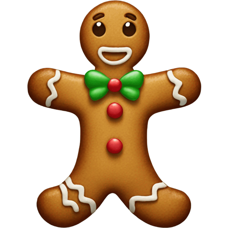 Gingerbread man emoji