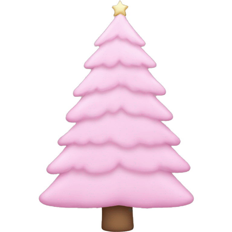 light pink christmas tree emoji