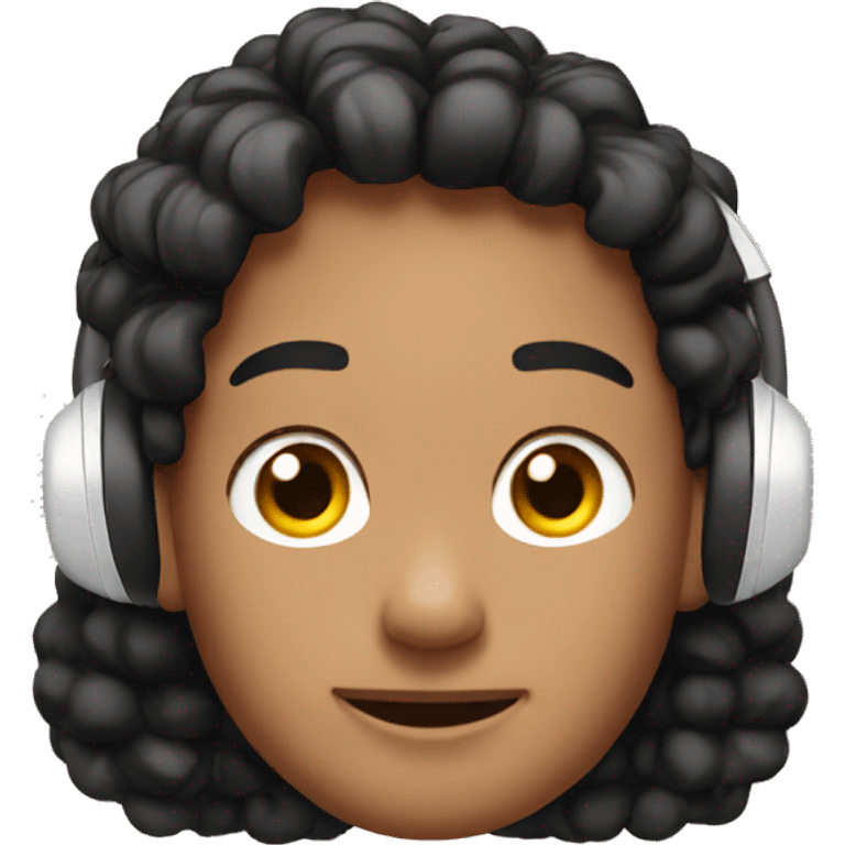 Airpods on ear emoji