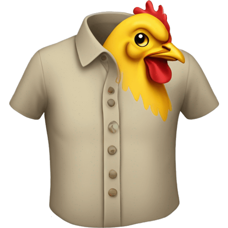 Shirt with chicken on it emoji