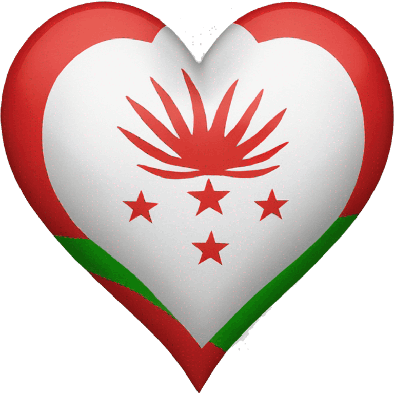 madagacsar flag in a heart  emoji