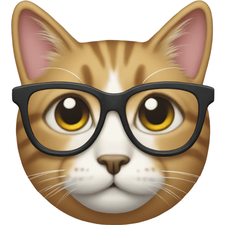 Cat with glasses emoji