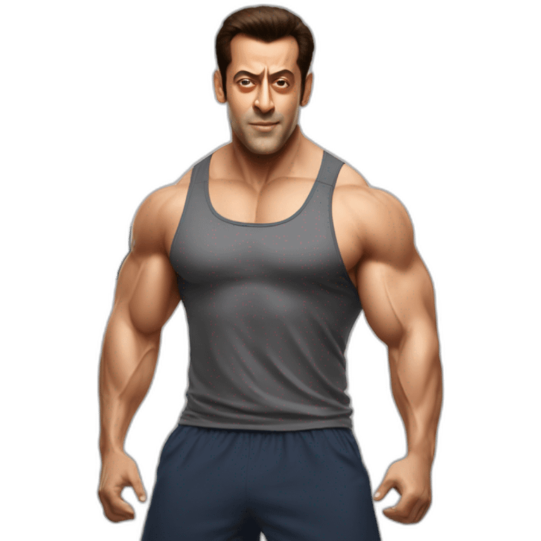  Salman Khan in gym  emoji