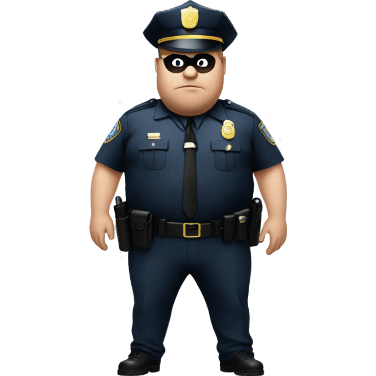 fat man as cop emoji