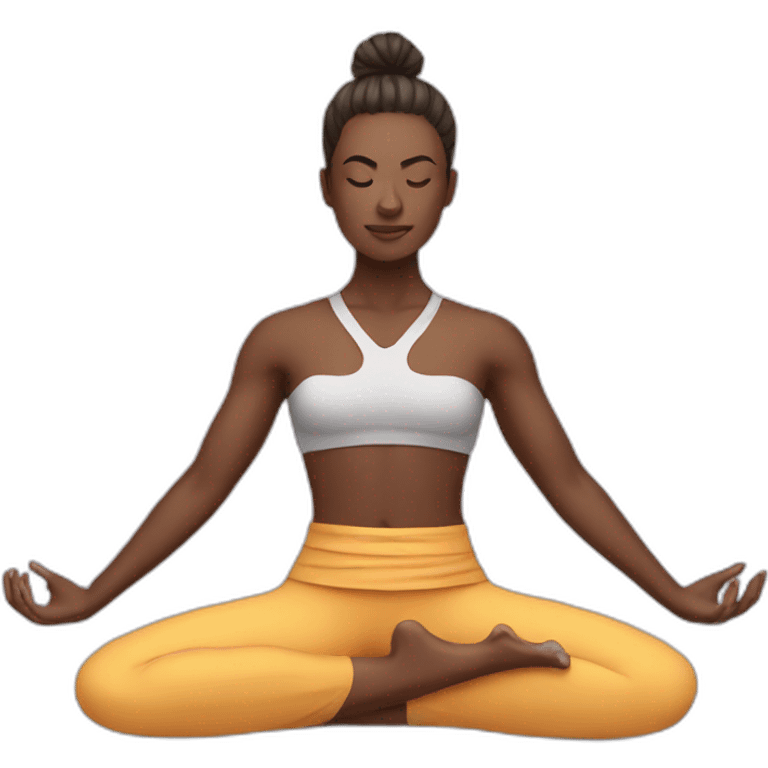 Yoga warrior emoji