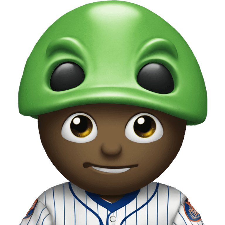 Alien in a Mets jersey emoji