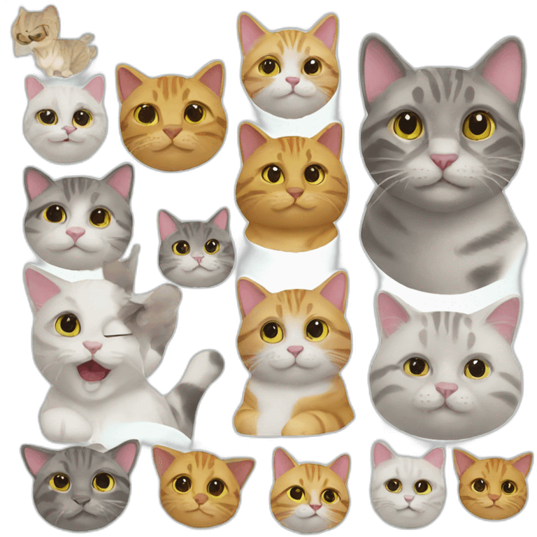 funny cats emoji