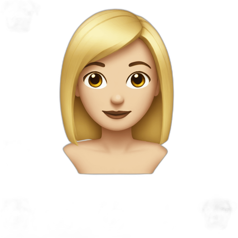 Blond lady with bob haircut sided by two pitbulls emoji