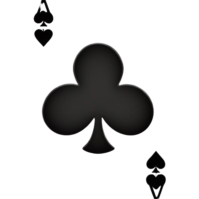 Card six of clubs emoji