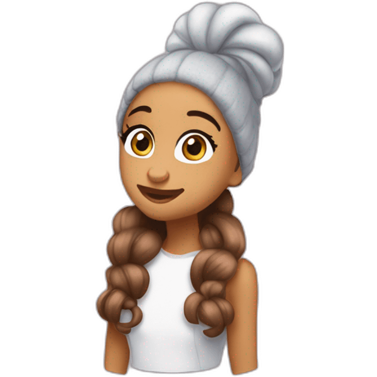 ariana grande faisant dodo emoji