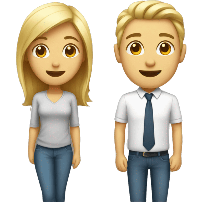 male and female emoji