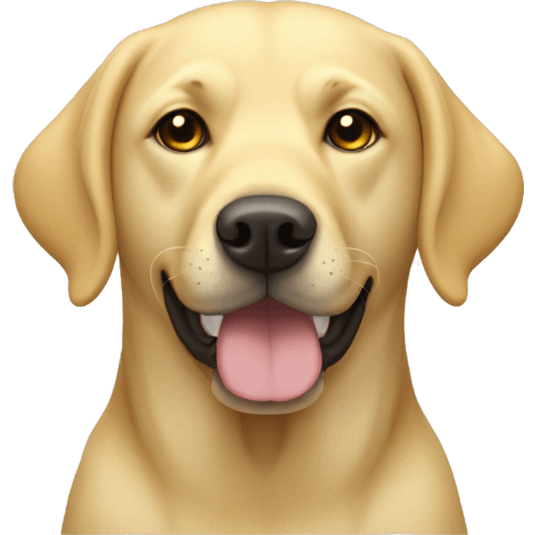 Yellow labrador dog laying down emoji