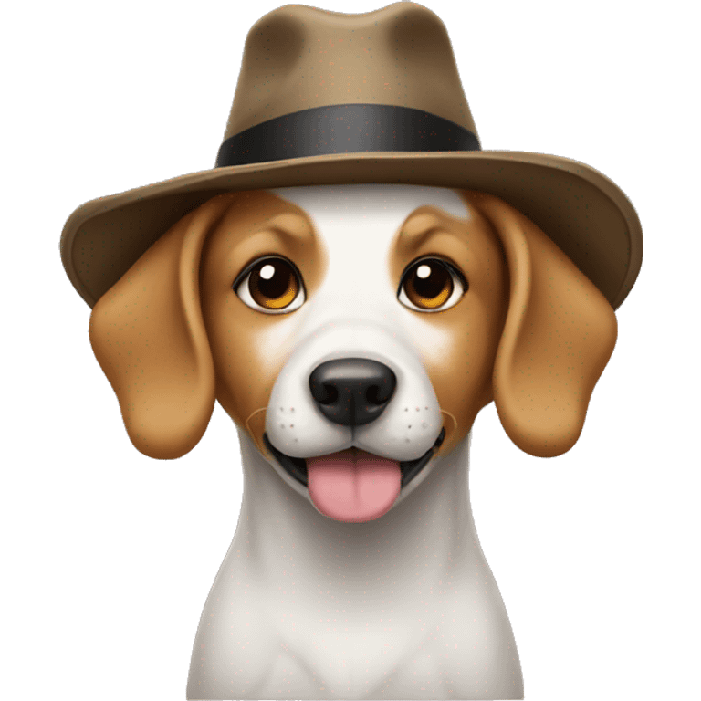 Dog with a hat  emoji