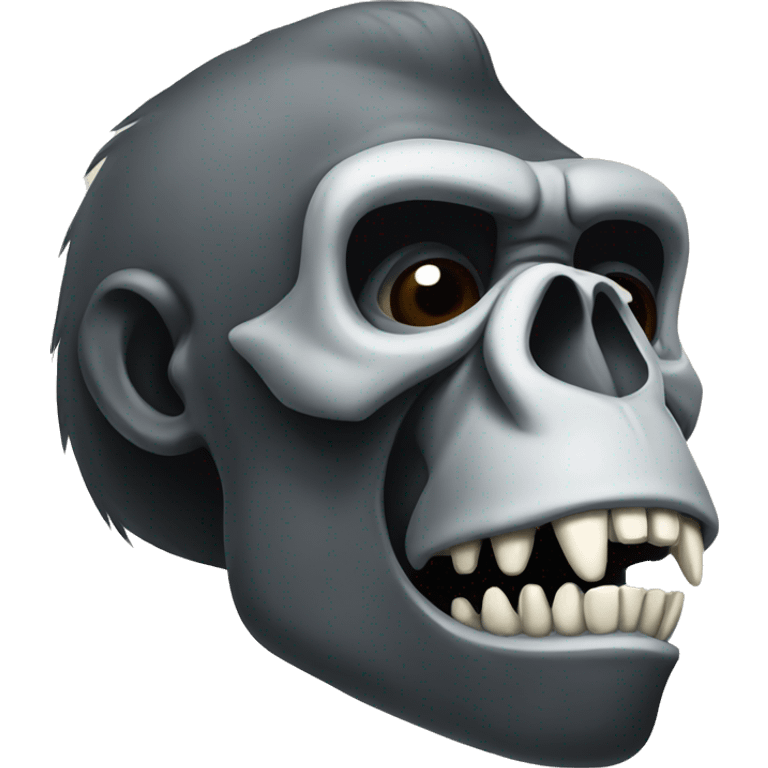 Gorilla skull emoji