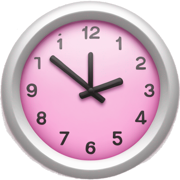 pink 11am clock  emoji