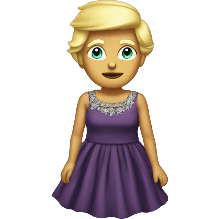 Donald trump in a dress emoji