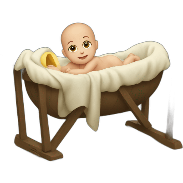 Baby in manger emoji